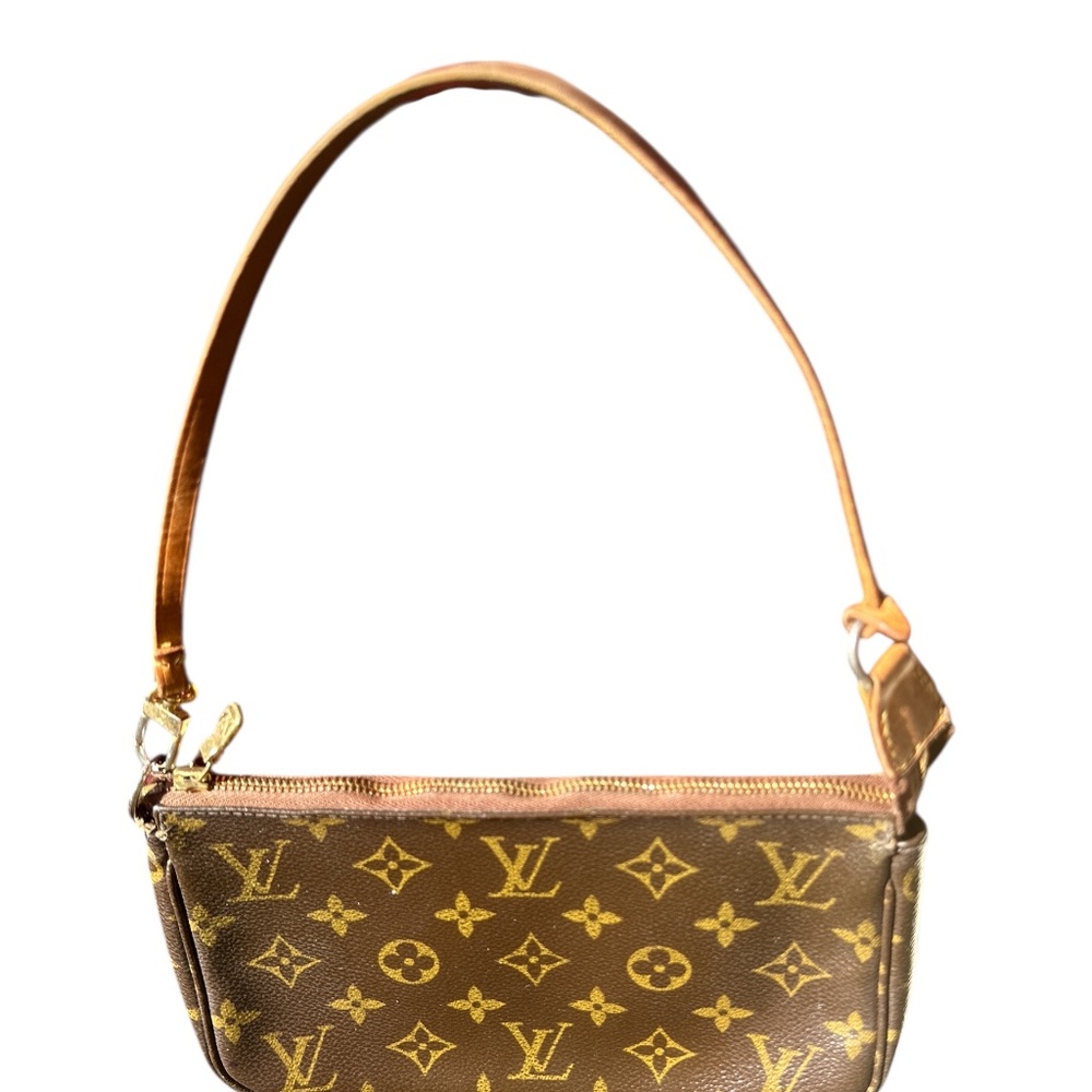 Louis Vuitton Brown Monogram Pouch Clutch Bag - Picture 14 of 15